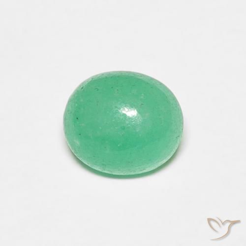 0.80ct Naturale Verde Pistacchio Smeraldo, Ovale, Traslucido