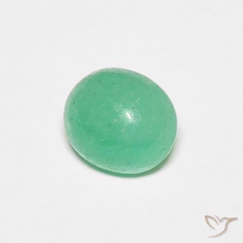 Smeraldo Verde Pistacchio naturale da 0.80 ct, Ovale, Traslucido