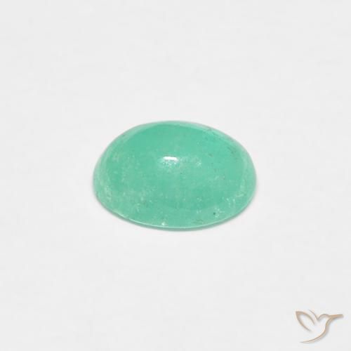 Smeraldo Verde Pistacchio naturale da 0.44 ct, Ovale, Traslucido