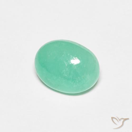 1.12ct Naturale Verde chiaro Smeraldo, Ovale, Traslucido