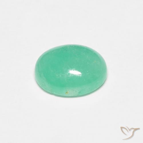 Smeraldo Verde chiaro naturale da 1.12 ct, Ovale, Traslucido