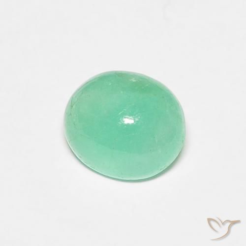 Smeraldo Verde brillante naturale da 0.77 ct, Ovale, Traslucido