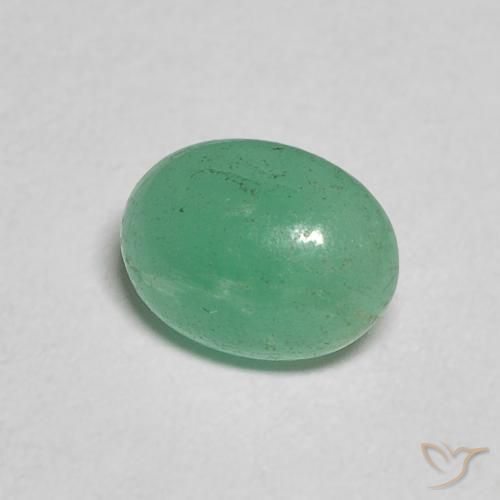 Smeraldo Verde medio naturale da 0.75 ct, Ovale, Traslucido