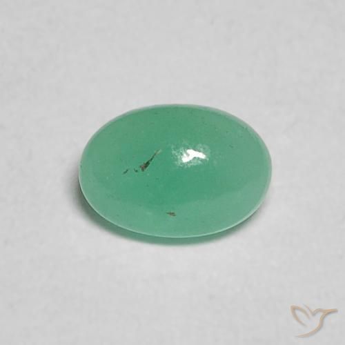 0.29ct Naturale Verde elettrico Smeraldo, Ovale, Traslucido