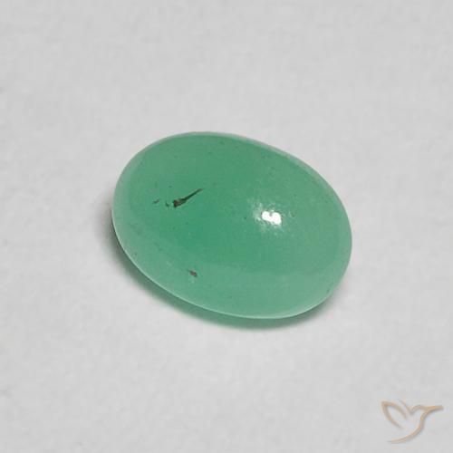 Smeraldo Verde elettrico naturale da 0.29 ct, Ovale, Traslucido