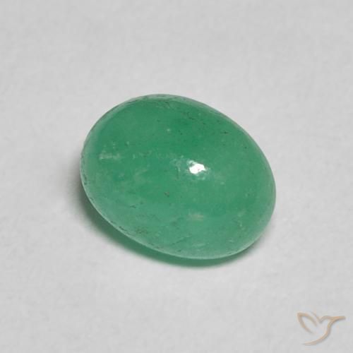 Smeraldo Verde chiaro naturale da 0.96 ct, Ovale, Traslucido