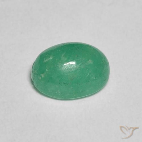 Smeraldo Verde chiaro naturale da 0.96 ct, Ovale, Traslucido