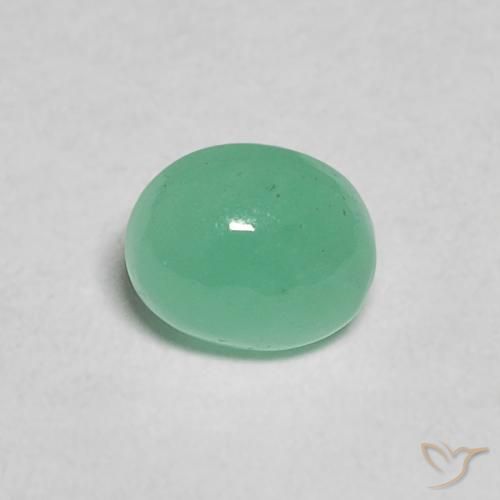 0.47ct Naturale Verde medio Smeraldo, Ovale, Traslucido
