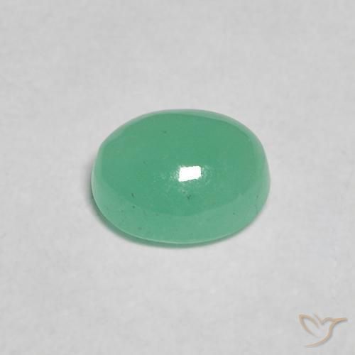 Smeraldo Verde medio naturale da 0.47 ct, Ovale, Traslucido