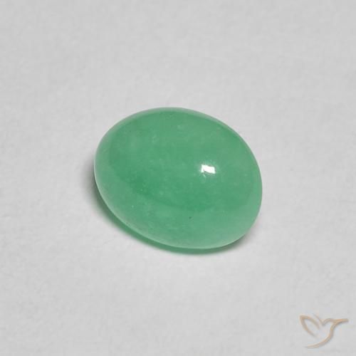 Smeraldo Menta verde naturale da 0.91 ct, Ovale, Traslucido