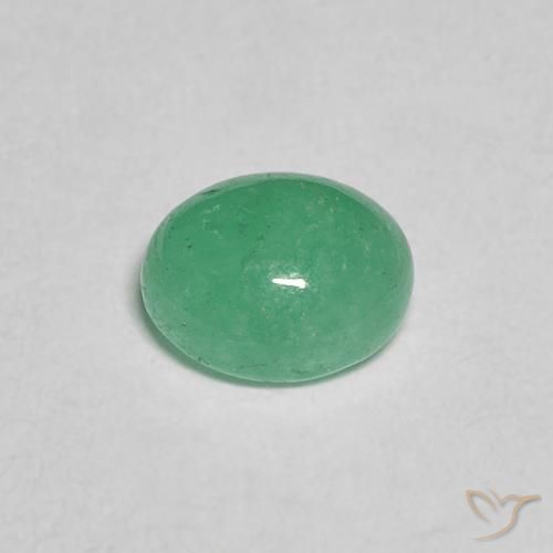Smeraldo Menta verde naturale da 0.95 ct, Ovale, Traslucido
