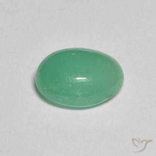 Smeraldo verde felce naturale da 1.75 ct, Ovale, Traslucido