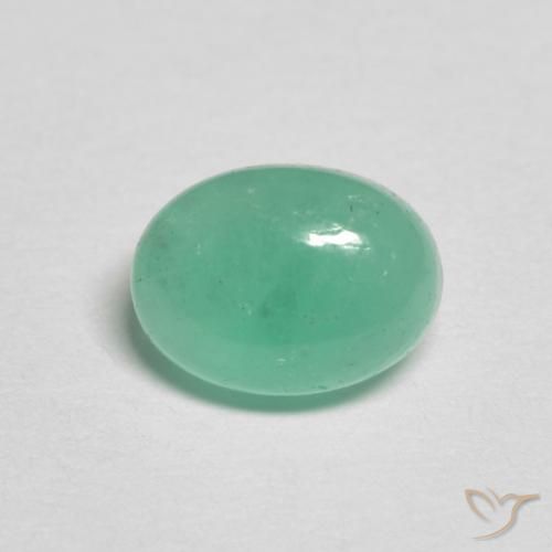 1.20ct Naturale Verde brillante Smeraldo, Ovale, Traslucido