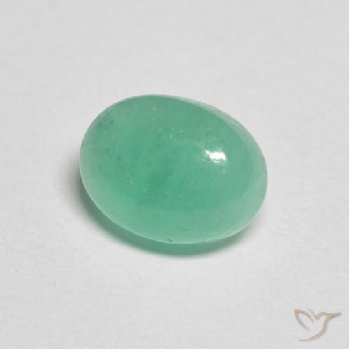 Smeraldo Verde brillante naturale da 1.20 ct, Ovale, Traslucido