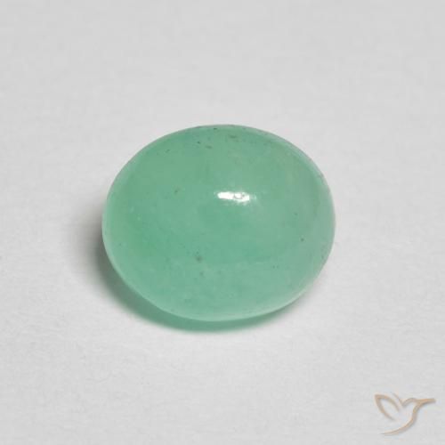 1.13ct Naturale Verde brillante Smeraldo, Ovale, Traslucido