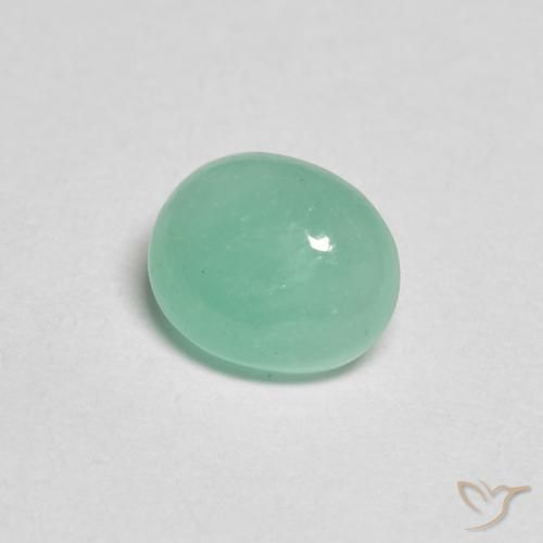 Smeraldo Verde chiaro naturale da 0.69 ct, Ovale, Traslucido