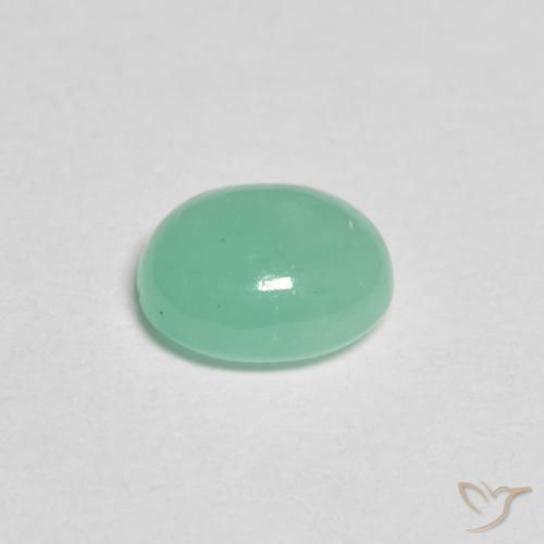 Smeraldo Verde chiaro naturale da 0.69 ct, Ovale, Traslucido