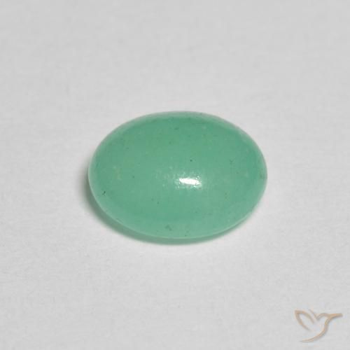 Smeraldo Verde chiaro naturale da 0.88 ct, Ovale, Traslucido