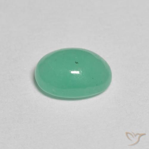 Smeraldo Verde Pistacchio naturale da 0.78 ct, Ovale, Traslucido