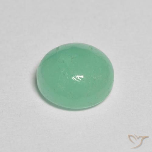 Smeraldo Verde brillante naturale da 1.18 ct, Rotondo, Traslucido