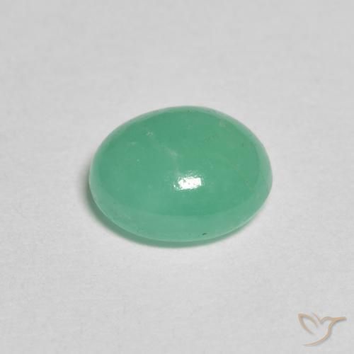 Smeraldo Verde brillante naturale da 0.95 ct, Ovale, Traslucido