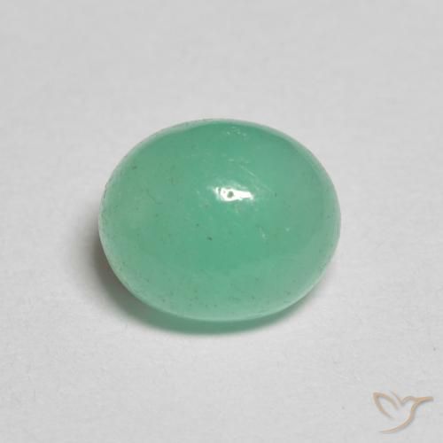 1.25ct Naturale Verde chiaro Smeraldo, Ovale, Traslucido
