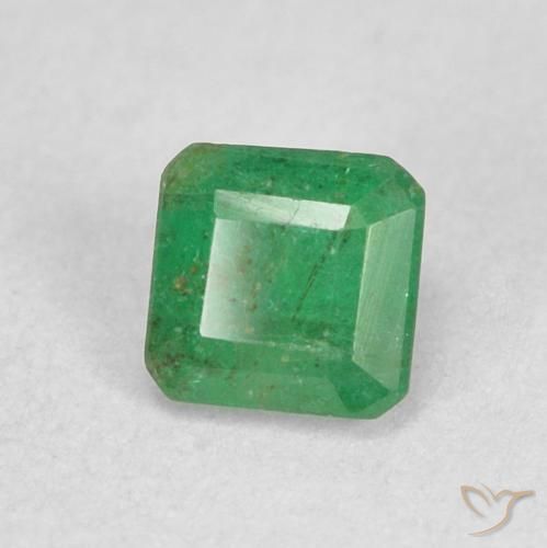Smeraldo Verde caldo naturale da 0.26 ct, Ottagonale / Taglio smeraldo, SI