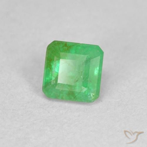 Smeraldo Trifoglio verde naturale da 0.33 ct, Ottagonale / Taglio smeraldo, SI