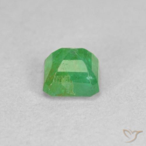 Smeraldo Trifoglio verde naturale da 0.33 ct, Ottagonale / Taglio smeraldo, SI