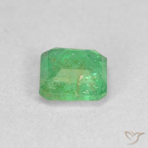 Smeraldo Trifoglio verde naturale da 0.42 ct, Ottagonale / Taglio smeraldo, SI