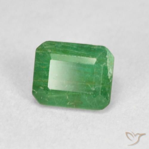 Smeraldo Verde medio naturale da 0.59 ct, Ottagonale / Taglio smeraldo, SI