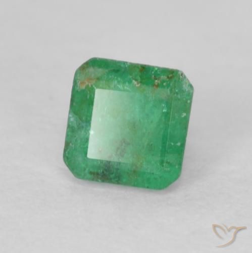 Smeraldo Verde Basilico Chiaro naturale da 0.27 ct, Ottagonale / Taglio smeraldo, SI