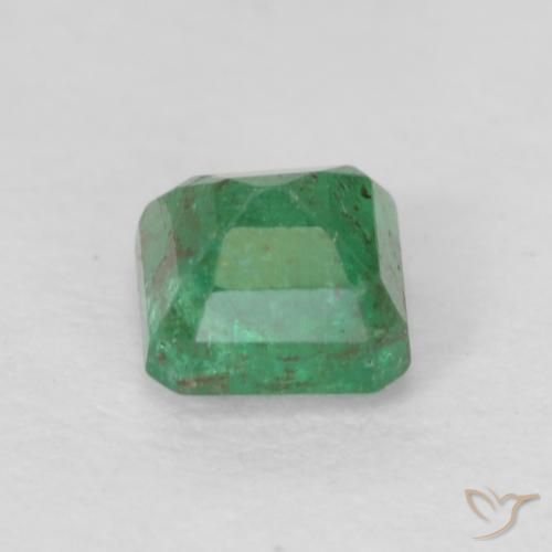 Smeraldo Verde medio naturale da 0.40 ct, Ottagonale / Taglio smeraldo, SI