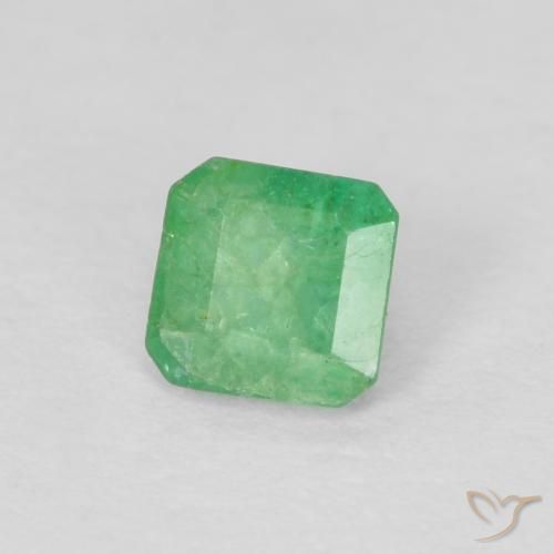 Smeraldo Verde Pistacchio naturale da 0.27 ct, Ottagonale / Taglio smeraldo, SI