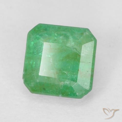 Smeraldo Verde medio naturale da 0.34 ct, Ottagonale / Taglio smeraldo, SI
