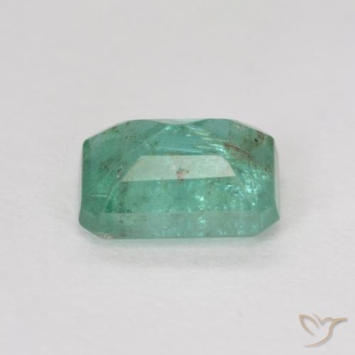 Smeraldo Verde smeraldo chiaro naturale da 0.97 ct, Ottagonale / Taglio smeraldo, SI