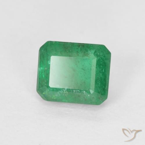 Smeraldo Verde chiaro naturale da 0.59 ct, Ottagonale / Taglio smeraldo, SI