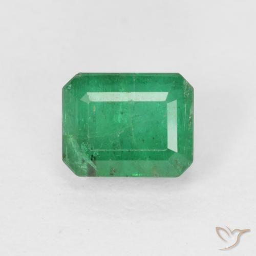 0.71ct Naturale Verde medio Smeraldo, Taglio smeraldo, SI