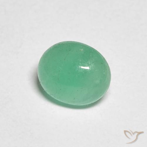Smeraldo Menta verde naturale da 0.73 ct, Ovale, Traslucido