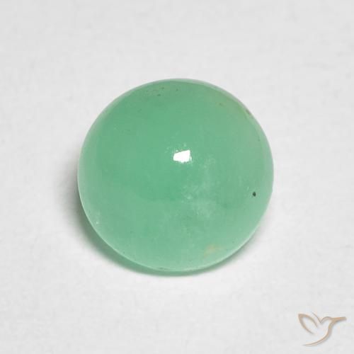 0.88ct Naturale Verde Pistacchio Smeraldo, Rotondo, Traslucido