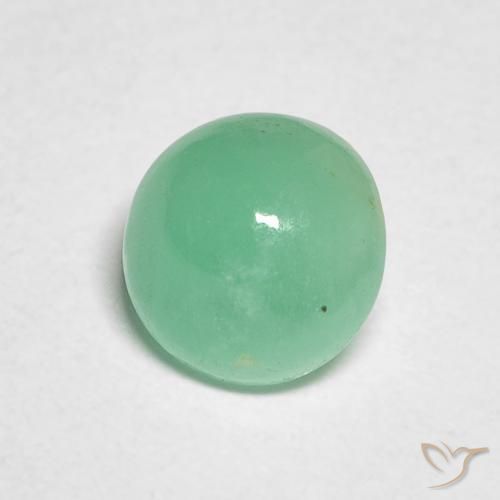 Smeraldo Verde Pistacchio naturale da 0.88 ct, Rotondo, Traslucido