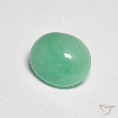 Smeraldo Menta verde naturale da 1.02 ct, Ovale, Traslucido