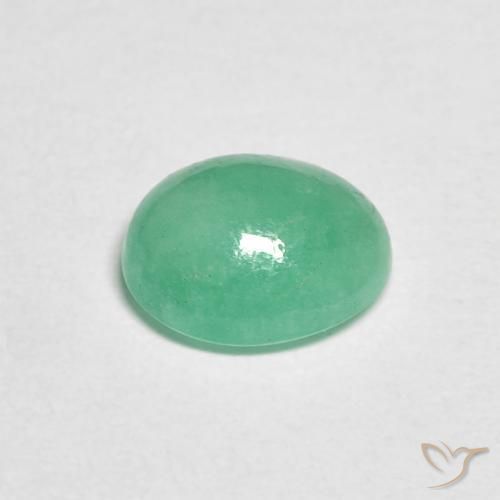 Smeraldo Menta verde naturale da 1.02 ct, Ovale, Traslucido