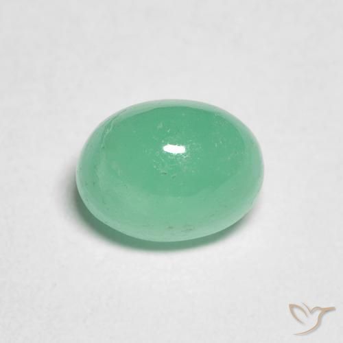 Smeraldo Menta verde naturale da 1.19 ct, Ovale, Traslucido