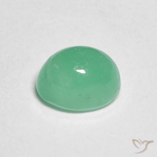 Smeraldo Menta verde naturale da 1.19 ct, Ovale, Traslucido
