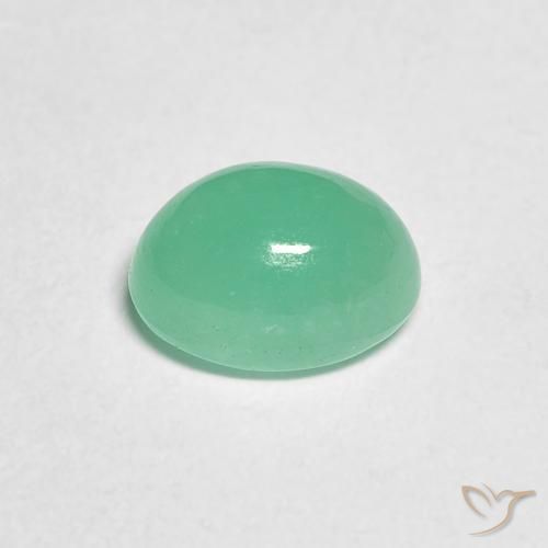 Smeraldo Verde medio naturale da 1.10 ct, Ovale, Traslucido