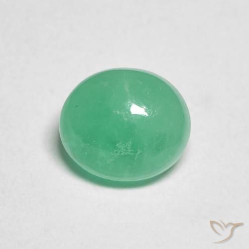 1.17ct Naturale Verde medio Smeraldo, Ovale, Traslucido