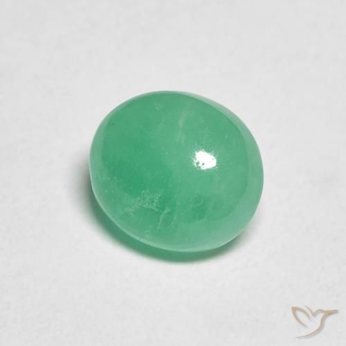 Smeraldo Verde medio naturale da 1.17 ct, Ovale, Traslucido