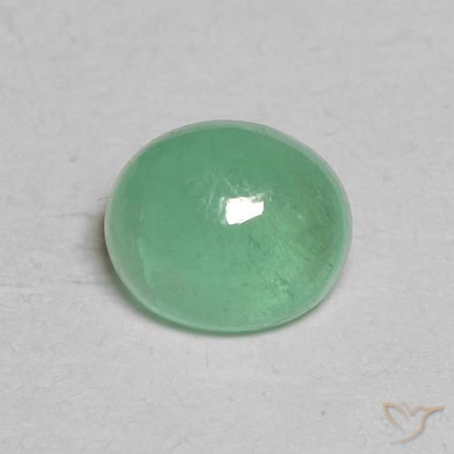 Pietra preziosa smeraldo ovale da 0,64 carati, Smeraldo certificato sciolto dalla Colombia, Gemma naturale, 5,8 x 4,9 mm, Photo A