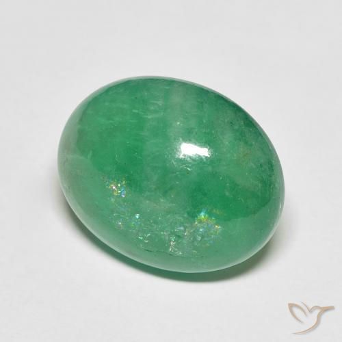 Smeraldo Verde chiaro naturale da 8.05 ct, Ovale, Traslucido